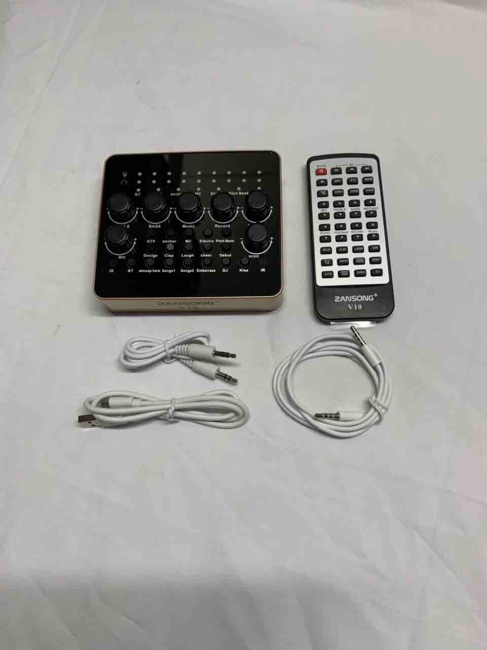 Soundcard V10 có bluetooth không cần dây lấy nhạc