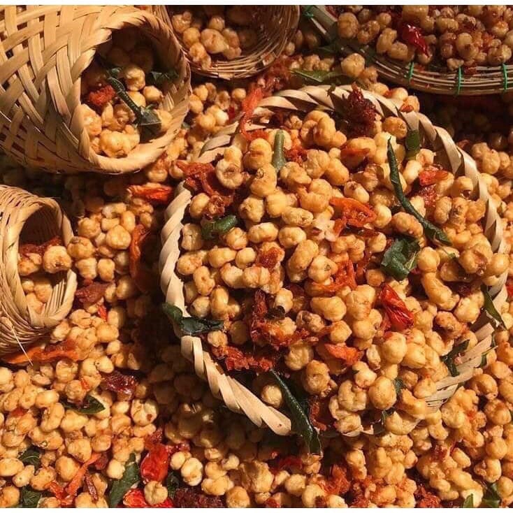 Nui Sấy Tỏi Ớt, Nui Rim Bò Cay Cay  Giòn Giòn , Snack Nuôi Loại Ngon Hũ 350g - Đồ Ăn Vặt Nhà Làm
