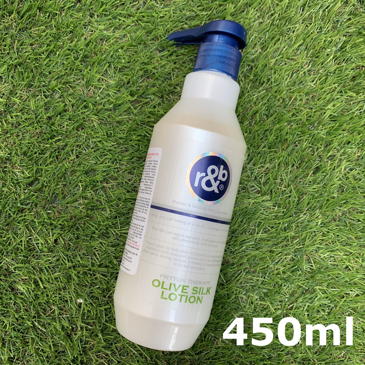 Kem dinh dưỡng bóng tóc R&B Olive Silk Lotion, Hàn Quốc