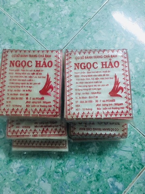 1 Bịch Bánh Tráng Cuốn Chả Ram Bình Định (~80 miếng)