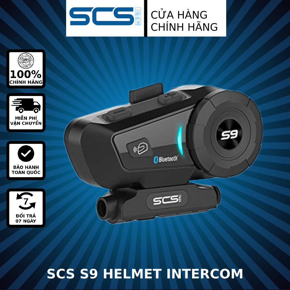 TAI NGHE BLUETOOTH INTERCOM SCS S-9