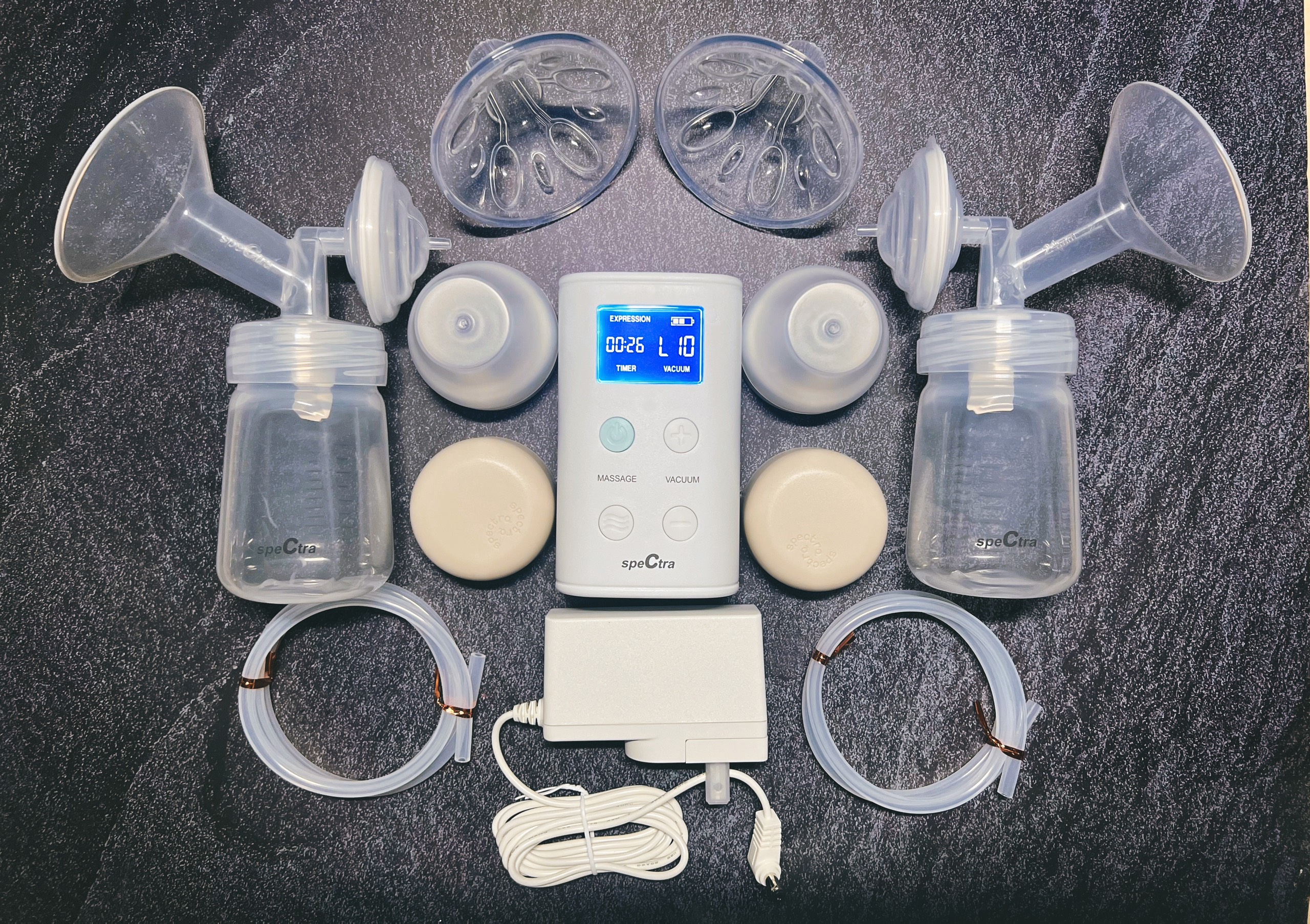 Máy Hút Sữa Điện Đôi Spectra 9 Plus Công Nghệ Hút 2 Giai Đoạn, Màn Hình LCD, Điều Chỉnh Dễ Dàng, Thiết Kế Nhỏ Gọn