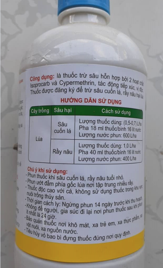Thuốc trừ sâu METOX 809-8EC - Chai 450ml