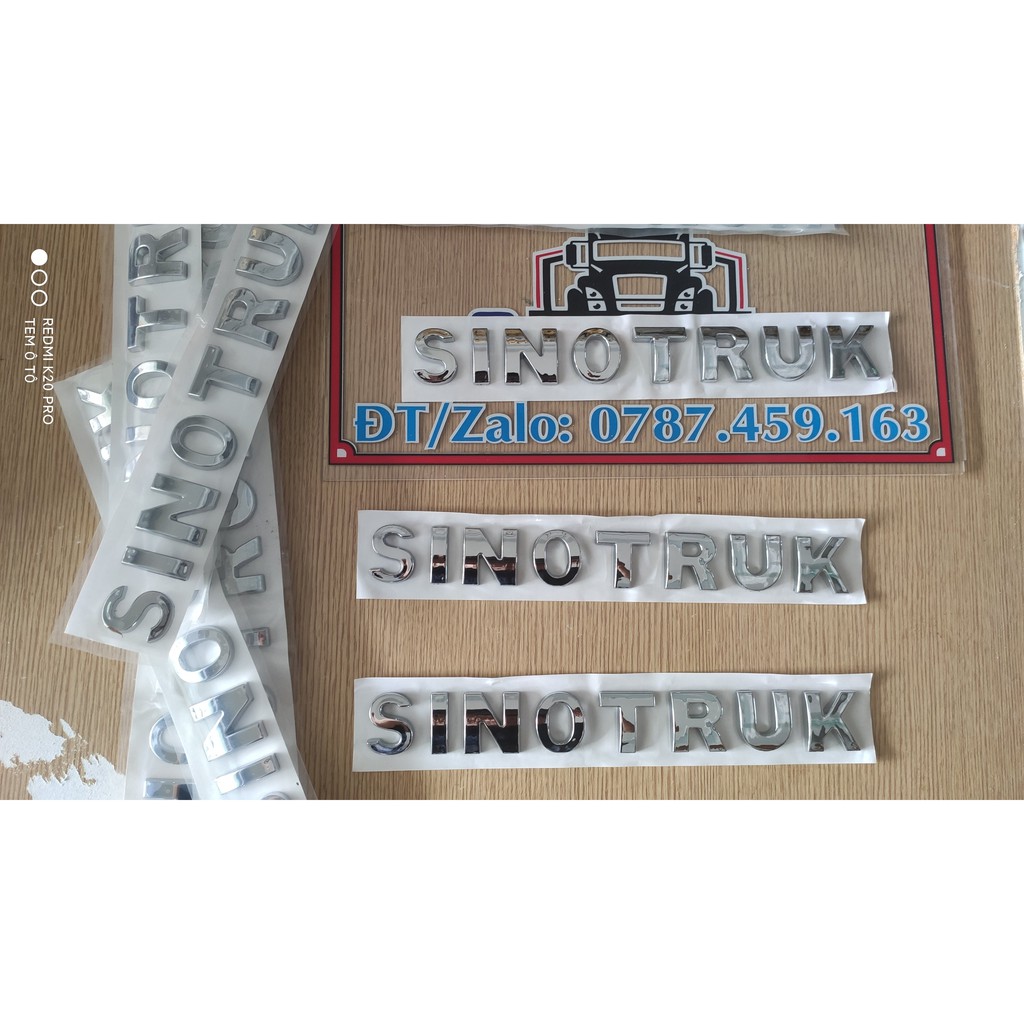 Chữ Sinotruck mạ crom giành cho howo