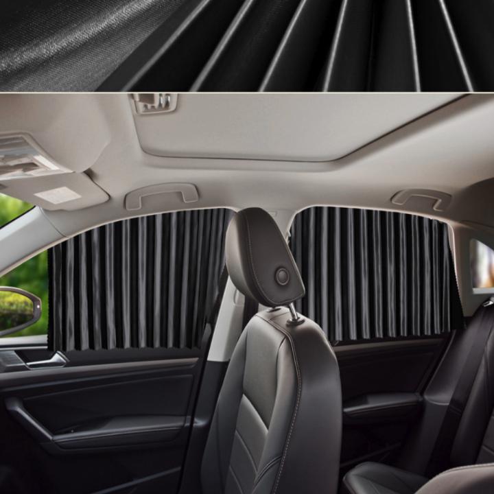 Bộ 4 Rèm Vải Che Nắng Cánh Cửa Thông Minh Trên Xe Hơi 206717 - Đen