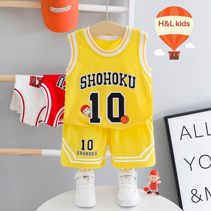 Bộ thể thao bóng rổ shohoku cho bé trai bé gái size 10-65kg chính hãng HL Kids 100% thun cotton chính phẩm BTTHL – No Brand >>> top1shop >>> lazada.vn