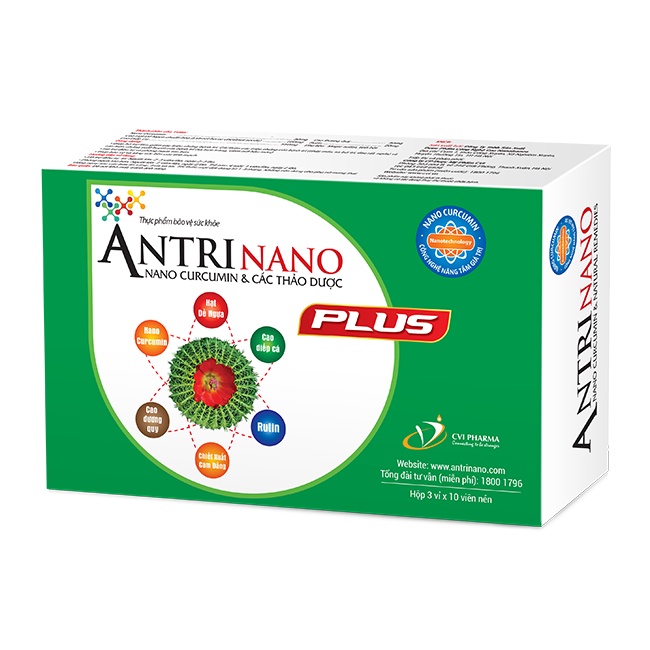Antri Nano Plus - Nano Curcumin và các loại thảo