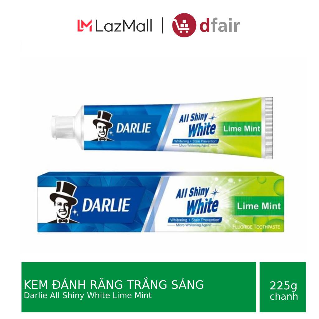 Kem Đánh Răng Darlie All Shiny White _ Lime Mint 140g