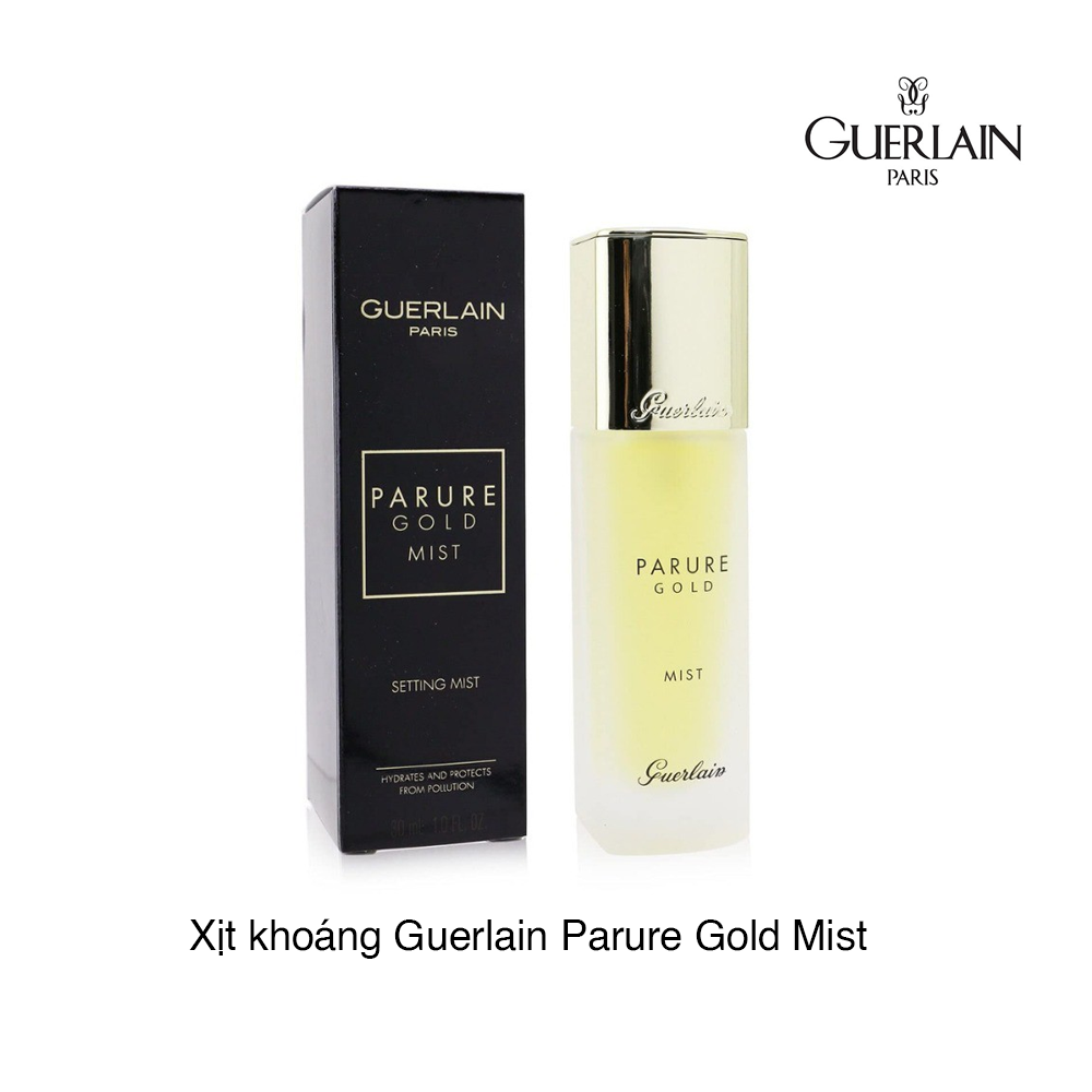 Xịt dưỡng giữ lớp trang điểm GUERLAIN PARURE GOLD MIST chai 30ml của Pháp