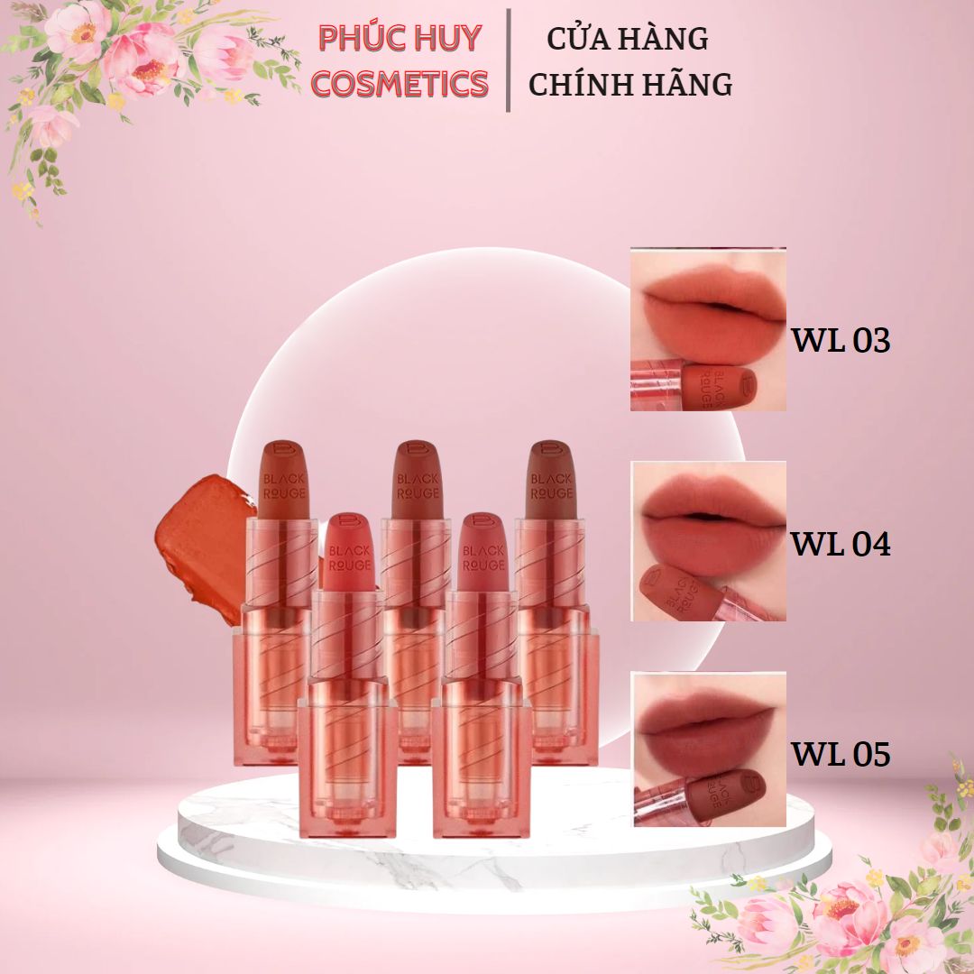 SON THỎI LÌ BLACKROUGE WEARABLE VELVET LIPSTICK