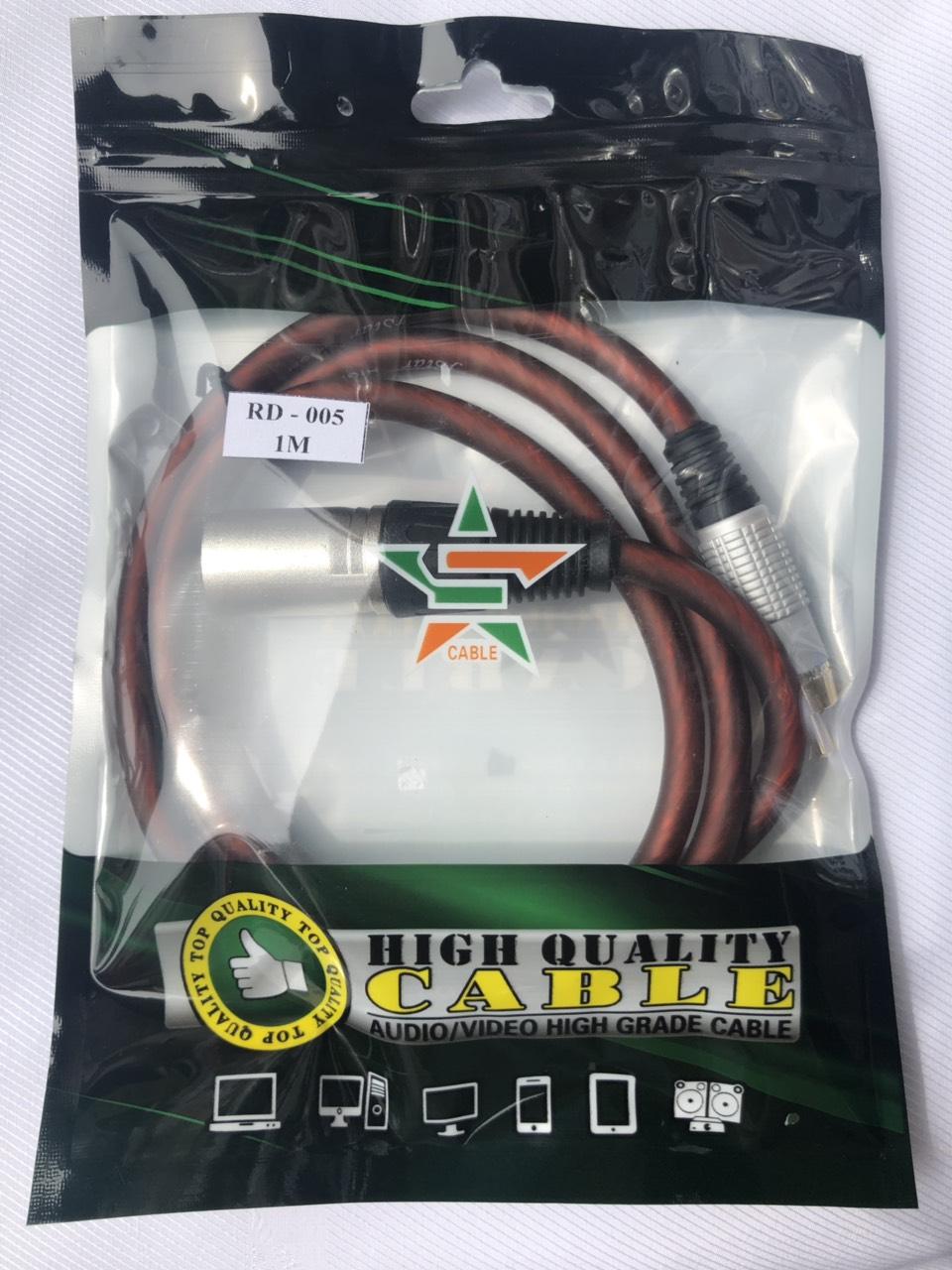dây chuyển từ jack bông sen ra canon đực