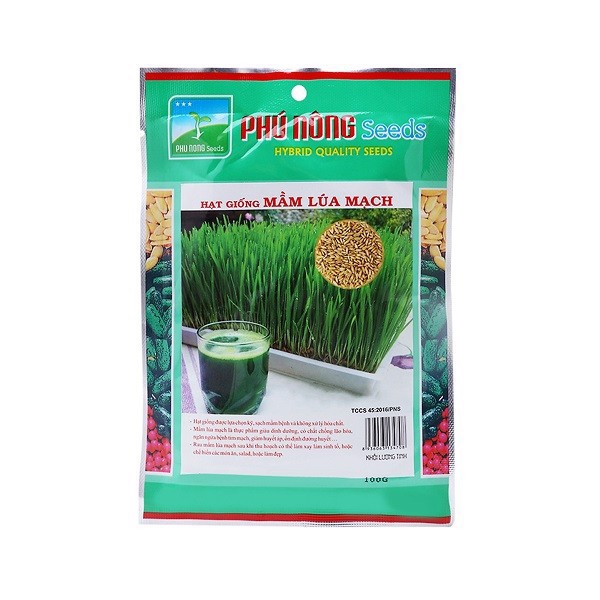 [HCM]Hạt giống mầm lúa mạch Phú Nông- Gói 100g