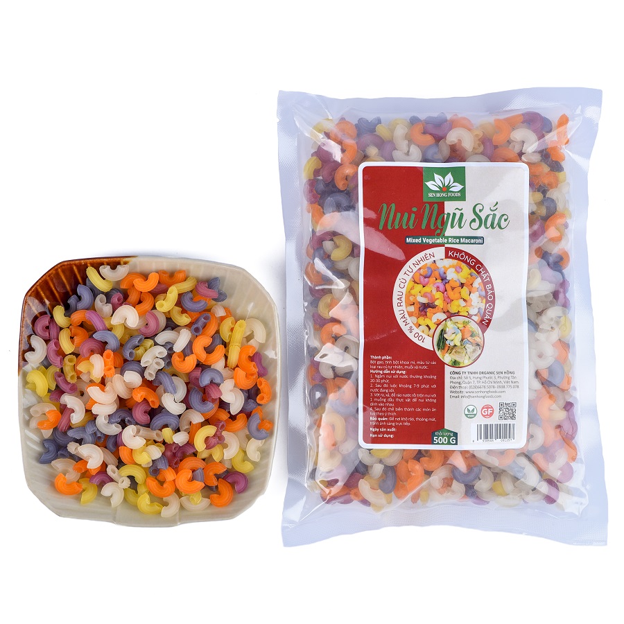 Nui Ngũ Sắc Sen Hồng 500g