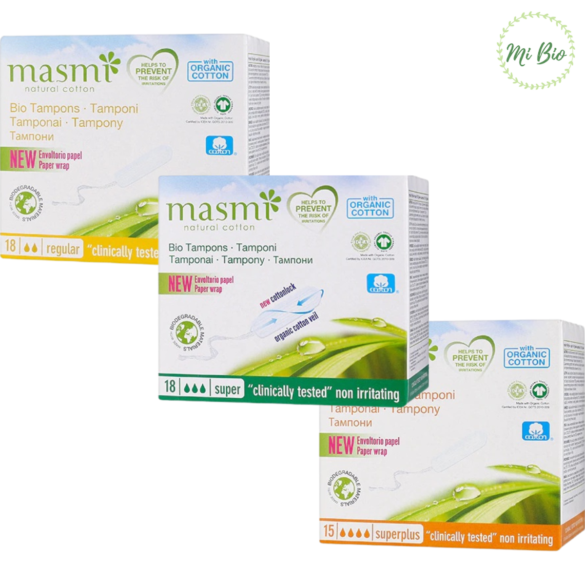 Pad without Push 2 - 3 - 4 organic drops (masmi)