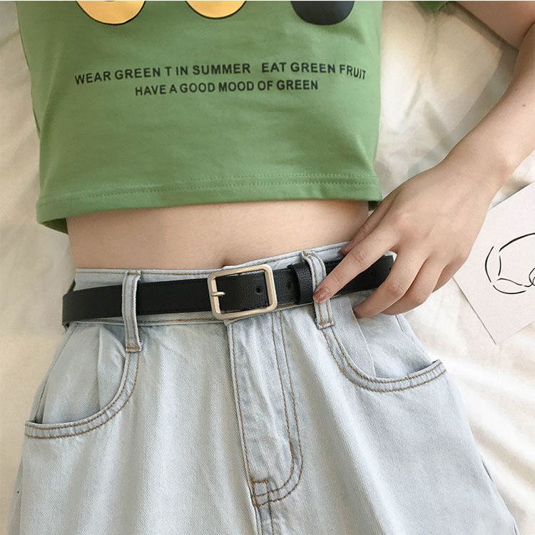Thắt lưng nữ DN36 dây nịt nữ bản 2.3cm da PU phong cách Hàn Quốc