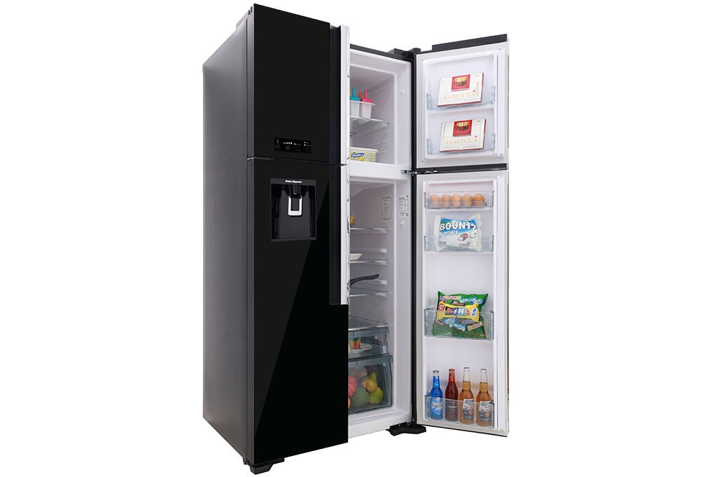 [TRẢ GÓP 0%] Tủ lạnh Hitachi 4 cánh màu đen R-FW690PGV7(GBK) (Giá áp dụng giao tại HN, HCM& các tỉnh liên hệ shop)
