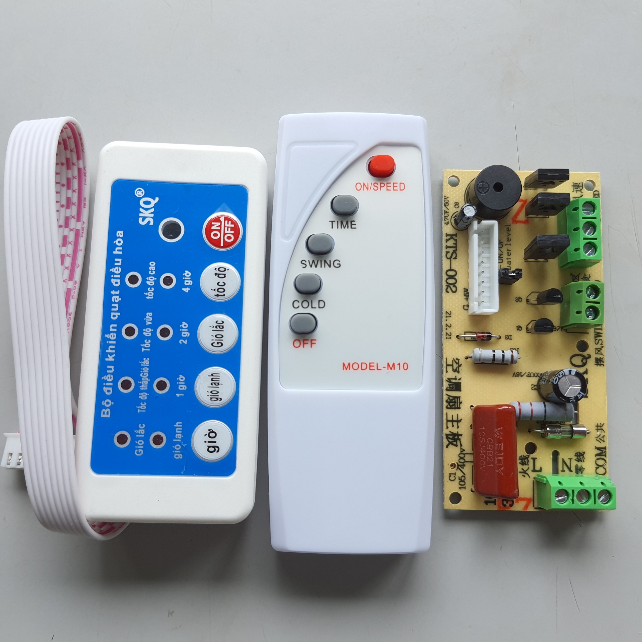 Mạch quạt điều hòa điều khiển từ xa loại tốt Tiếng Việt điều khiển quạt từ xa