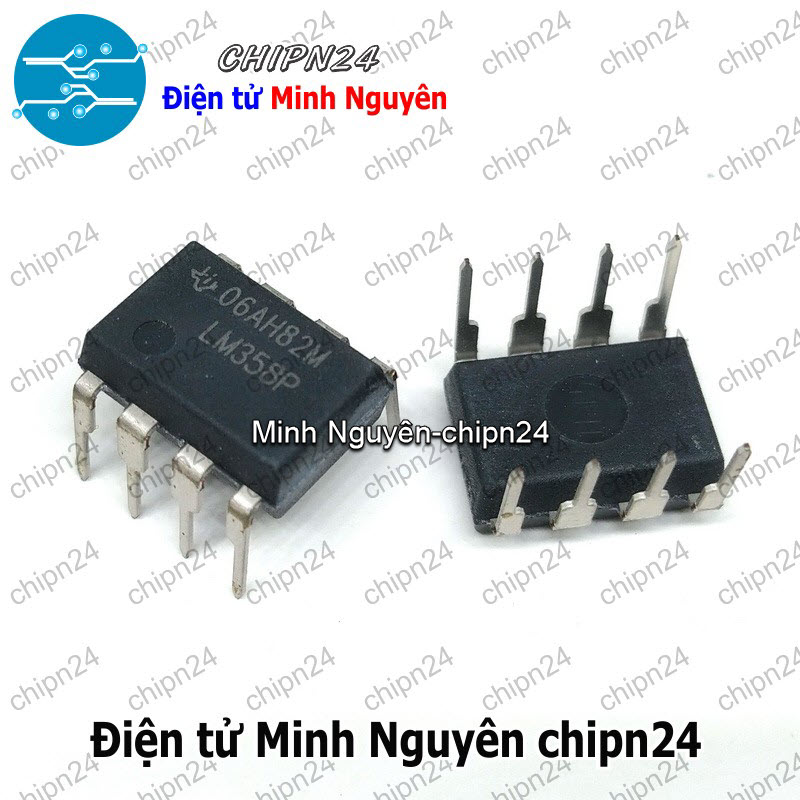 [1 con] (DT) IC LM358 DIP-8 Hàng Tốt TI (LM358P) (IC khuếch đại thuật toán OpAmp) - HH001887