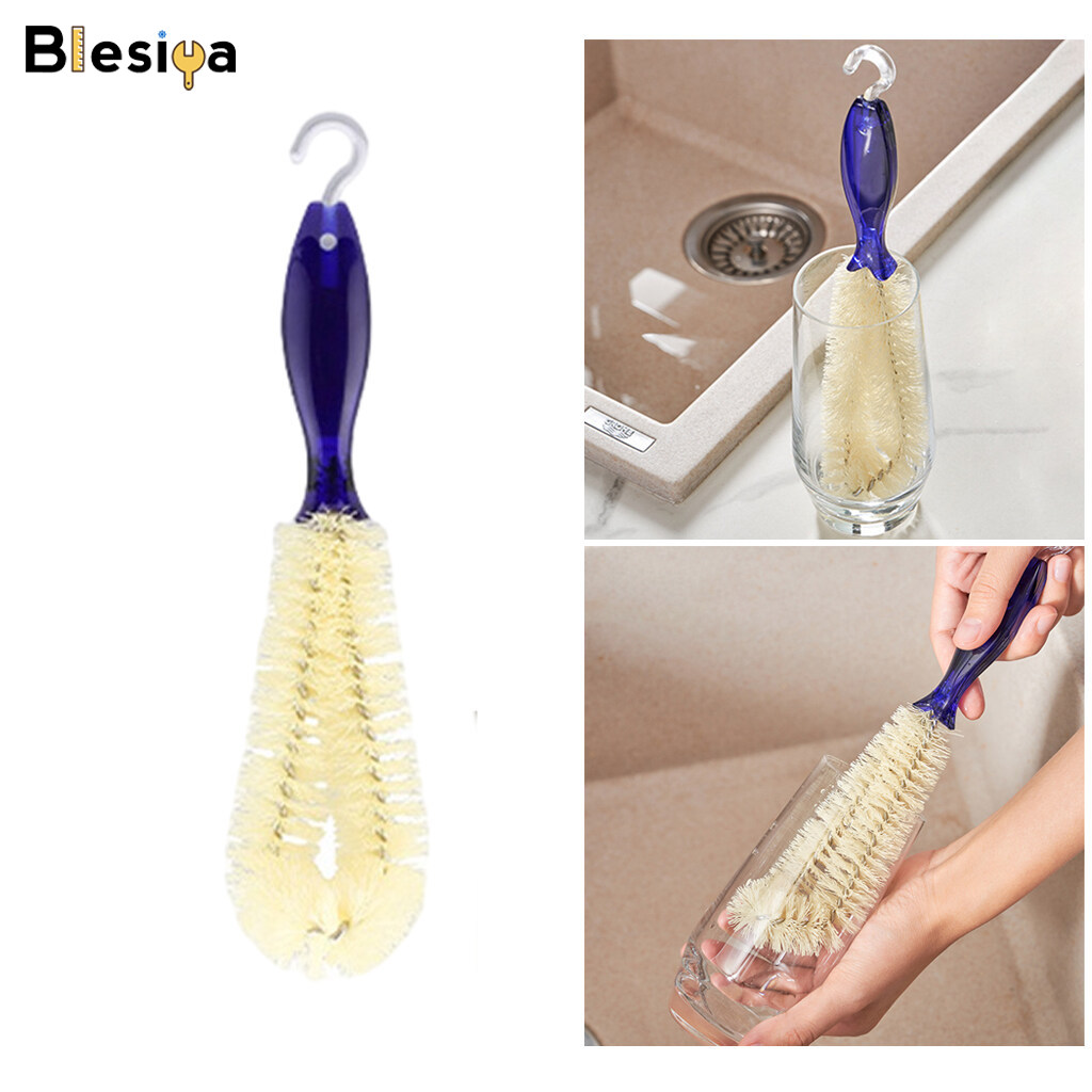 Blesiya Bottle Straw Brush Wine Cleaner Bottle Tube Spout Glass Cups Wash Cleaning