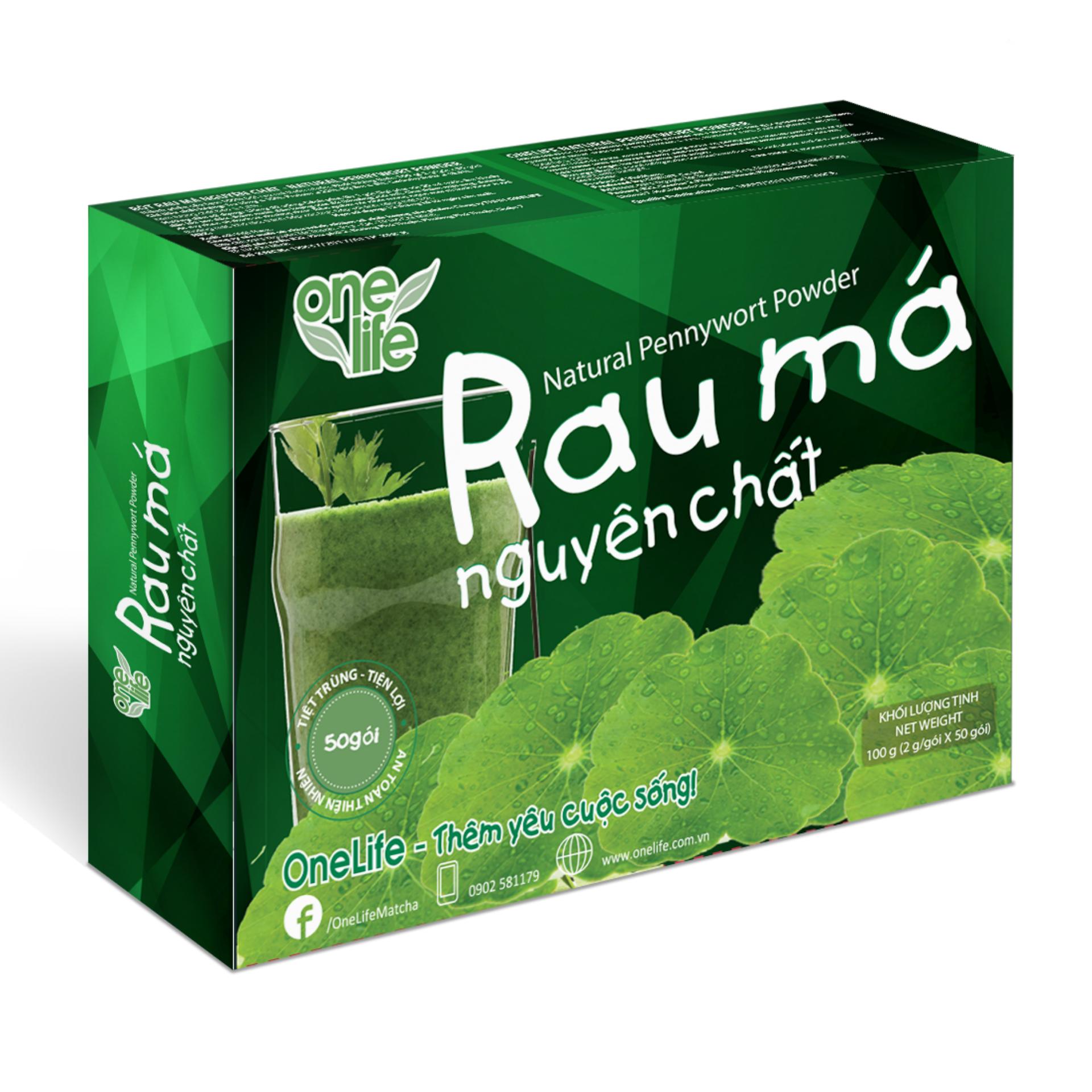 [Quà tặng không bán] Stick 2gram Bột Rau má tươi hòa tan uống liền nguyên chất, giảm cân, không đường OneLife - Khuyến mãi tặng kèm Rau má thiên nhiên 2gr nguyên liệu làm bánh, tốt cho giấc ngủ