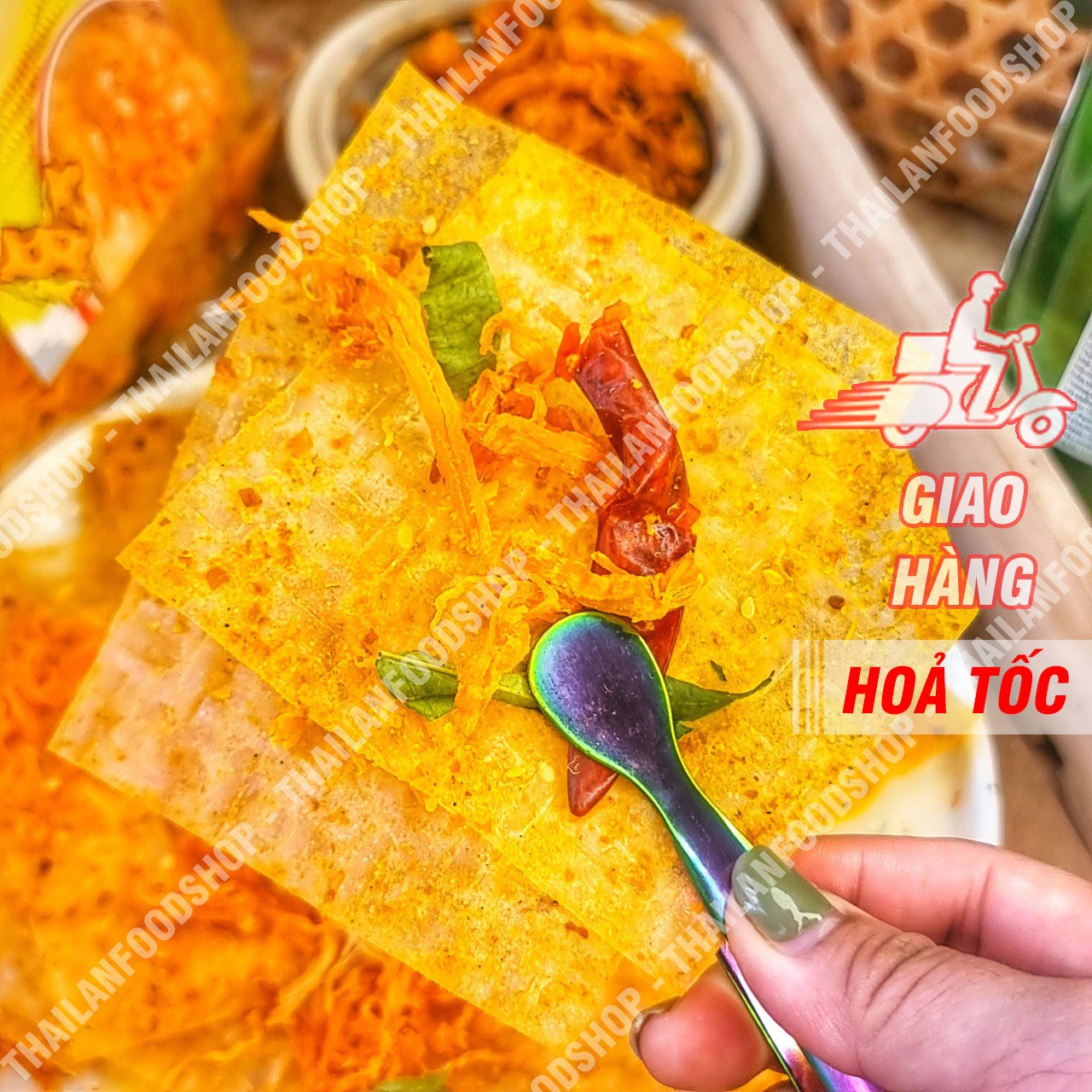 Bánh Tráng Phô Mai Mix Khô Gà