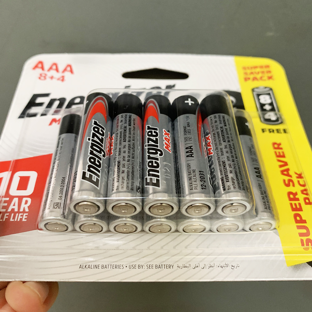 Combo 2 Vỉ Pin AAA Energizer Alkaline chính hãng (1 vỉ 12 viên)