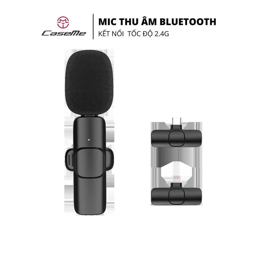 Micro thu câm 2.4g kết nối Bluetooth - thu âm 10 - 15m - đầu cắm TypeC hoặc Iphone