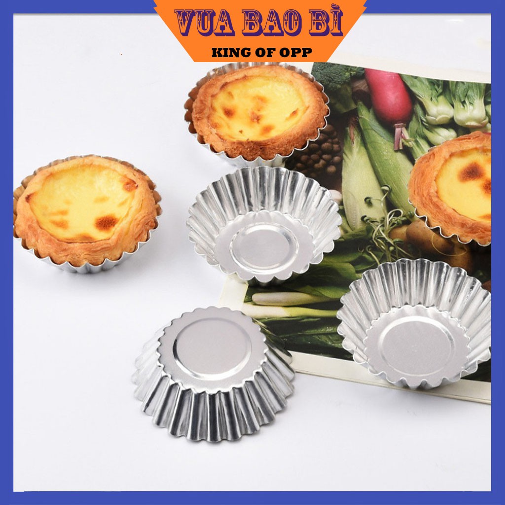 Khuôn tart làm bánh trứng nhôm - khuôn làm bánh, bánh tart