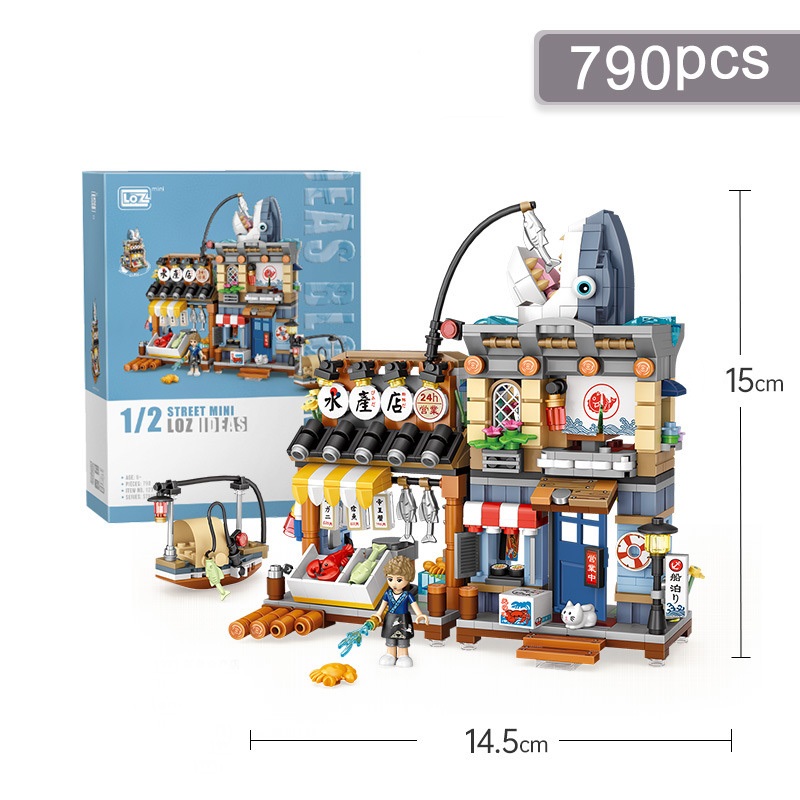 Đồ chơi lắp ráp LOZ mô hình Aquatic shop