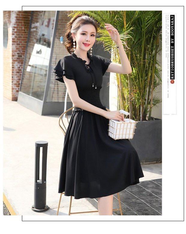 ĐẦM XÒE NHÚN EO SIÊU XINH CHO CÁC NÀNG
