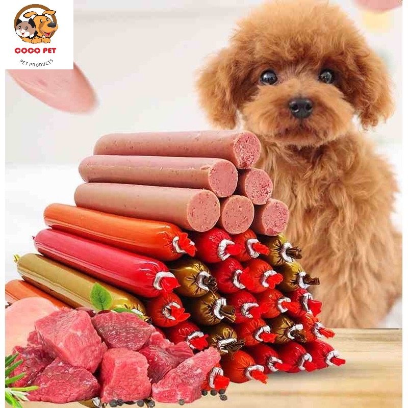 COMBO 10 Xúc Xích Dinh Dưỡng - Thức Ăn Thưởng Dành Cho Chó Mèo