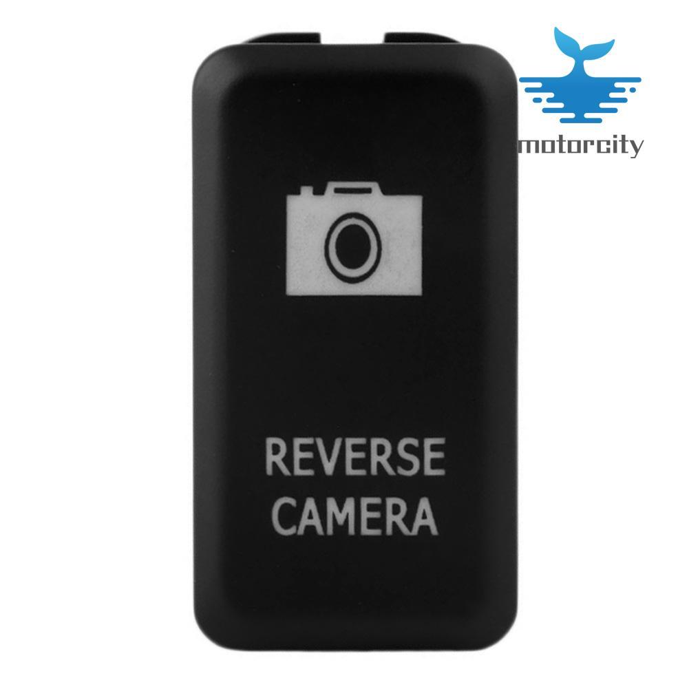 Car Reverse Camera Push Button Switch w/ Blue LED Indicator for Toyota