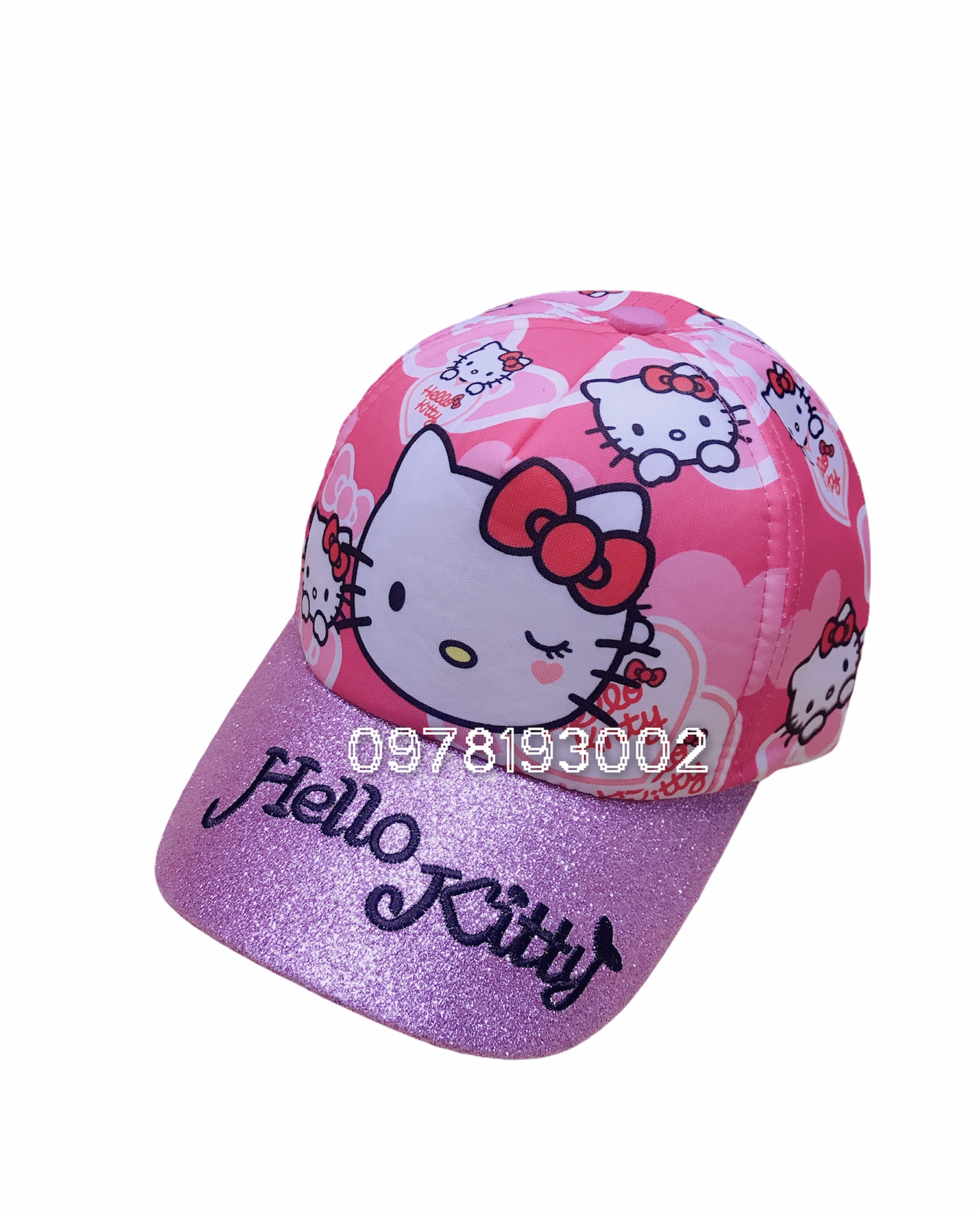 NÓN KẾT HELLO KITTY KIM TUYẾN BÉ GÁI (HỒNG)