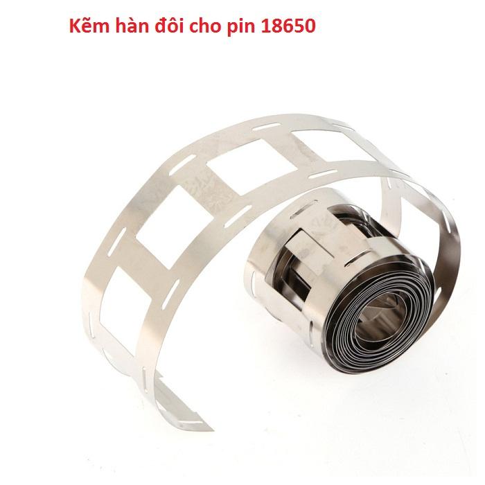 Kẽm đôi hàn cell pin 0.15x27mm 1 mét
