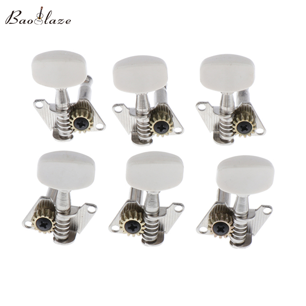 Baoblade Durable Machine Heads Knobs Guitar String Tuning Pegs for Folk Guitar Parts