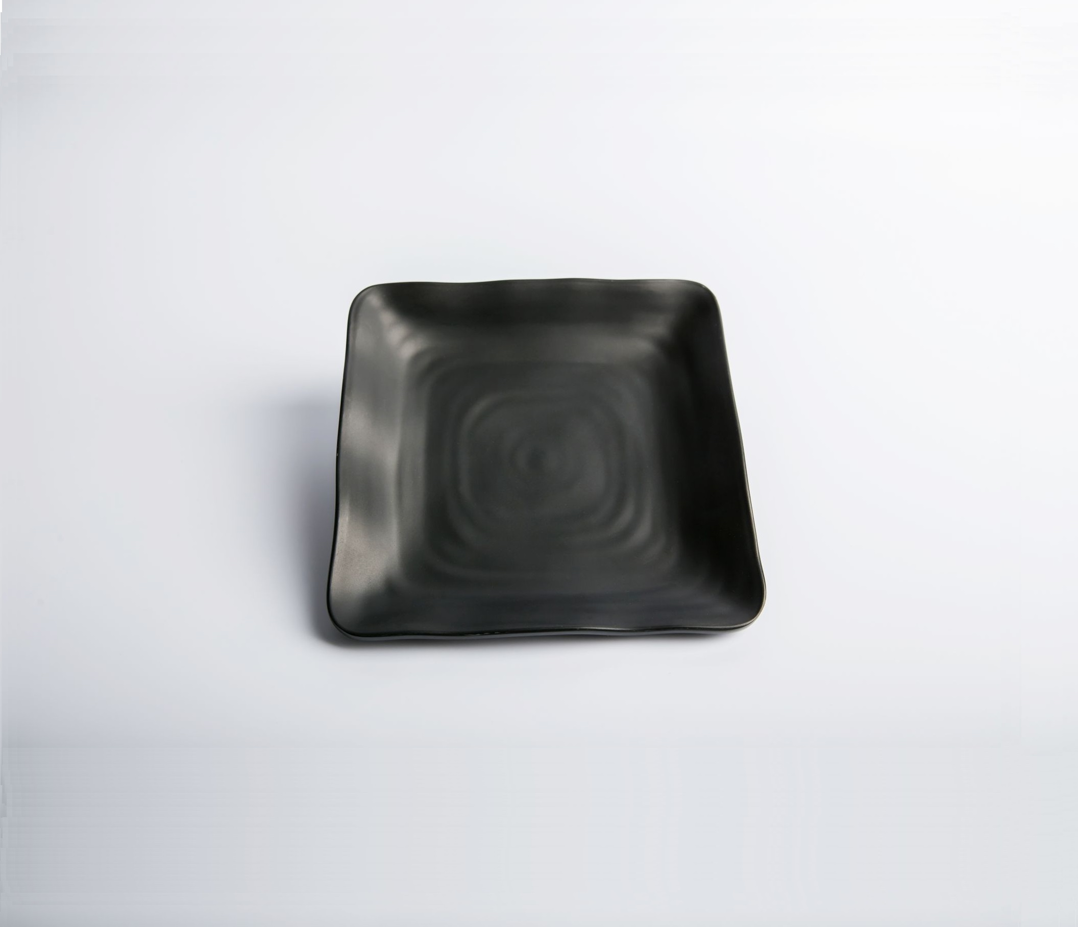 Dĩa vuông nhưa mưlamine nhám đen (3 size)