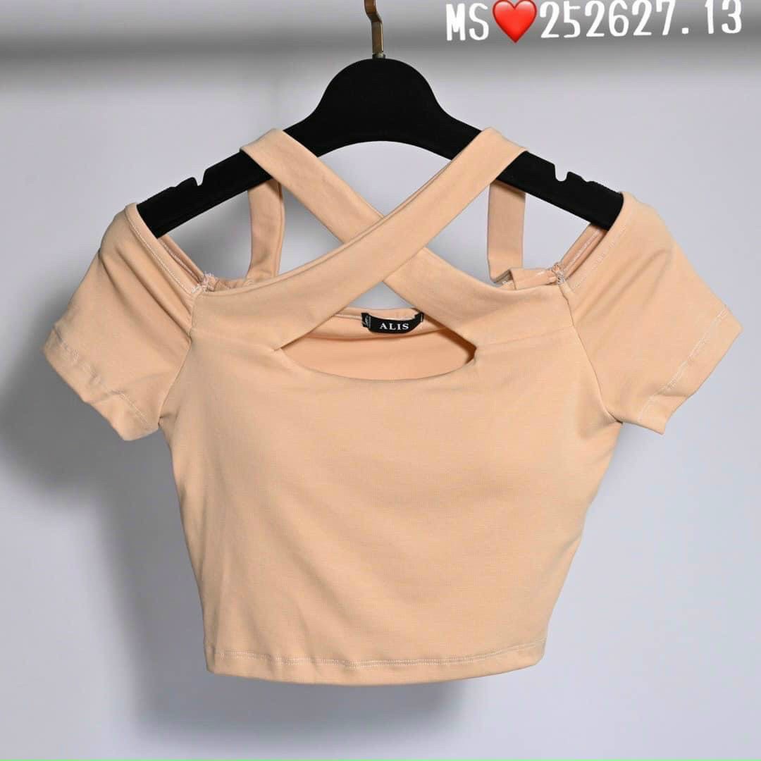 Áo Borip Croptop Cổ Kiểu Đan Dây Xinh Xắn TTKXA0206
