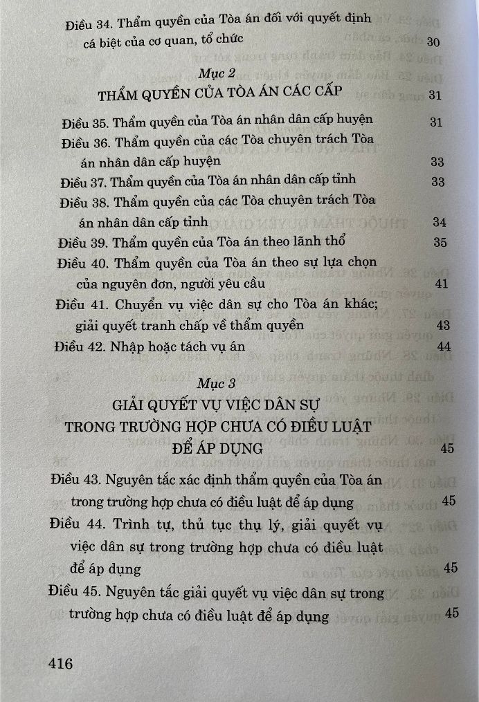 Bộ luật Tố tụng Dân sự (sửa đổi, bổ sung năm 2019, 2020) - bản in 2024