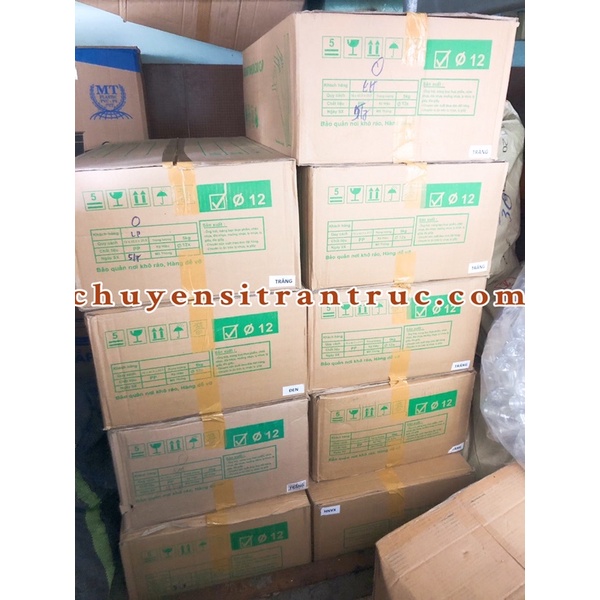 [5 MÀU - HÀNG SẴN] 500gram Ống Hút trân châu phi 12 có màng bọc (200 cái)