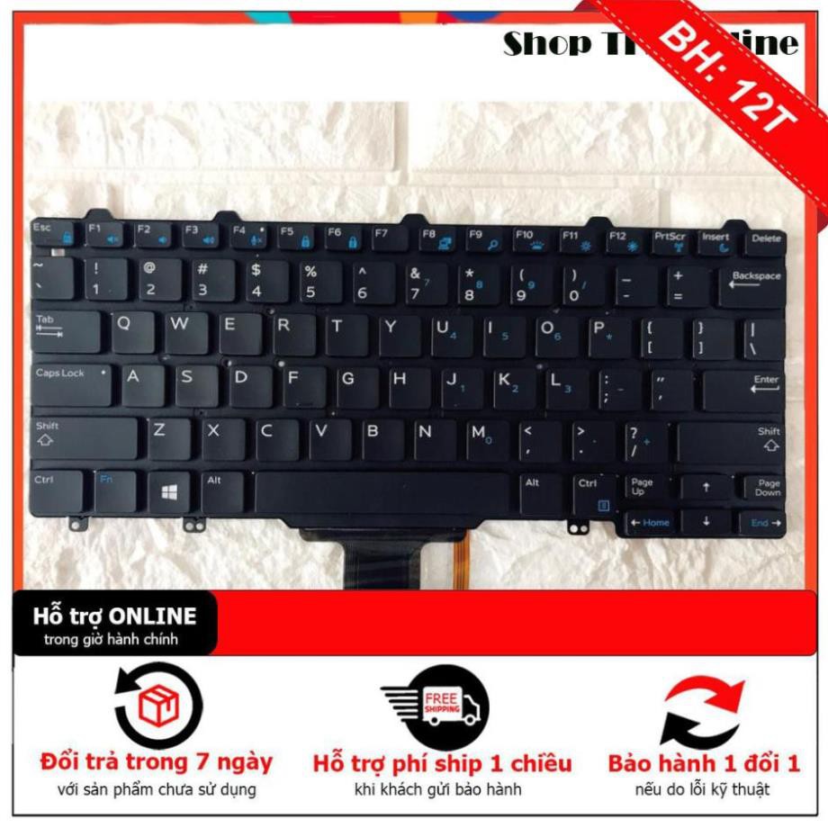 Bàn Phím Dell Latitude E5250 E7270 E7250 Có Đèn Led Chất Lượng Cao - Nhập Khẩu ( Free Ship Đơn Từ 50K )