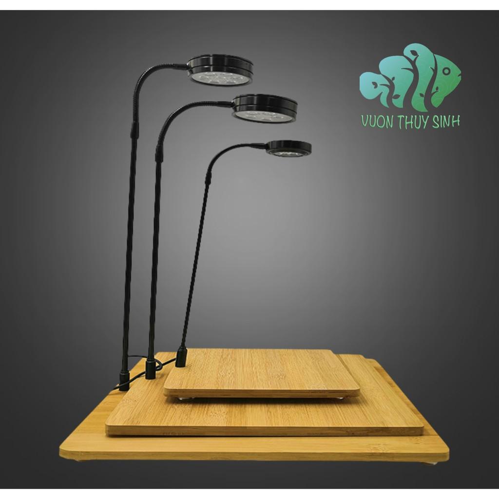 Đèn thuỷ sinh, tiểu cảnh mini đế gỗ 5W
