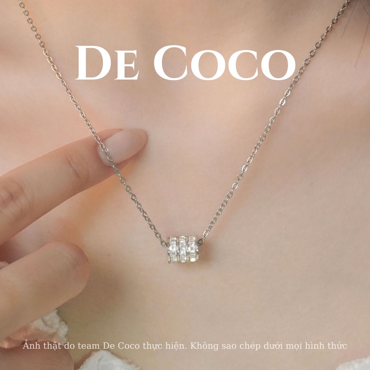 [KHÔNG ĐEN GỈ] Vòng cổ dây chuyền BLING RING De Coco