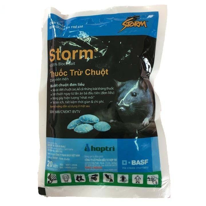 Thuốc diệt chuột Storm nhập khẩu từ Đức gói 20 viên
