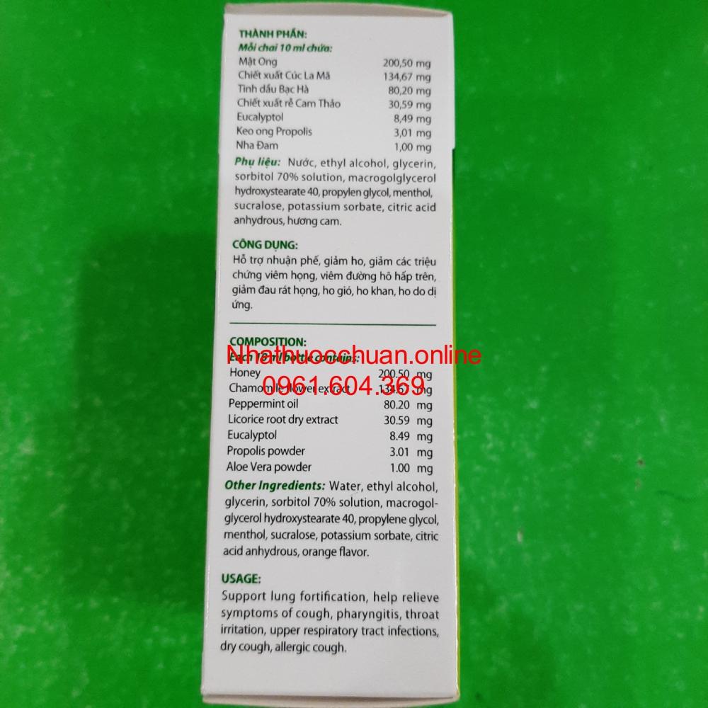 Xịt họng thảo dược Eugica (10ml)