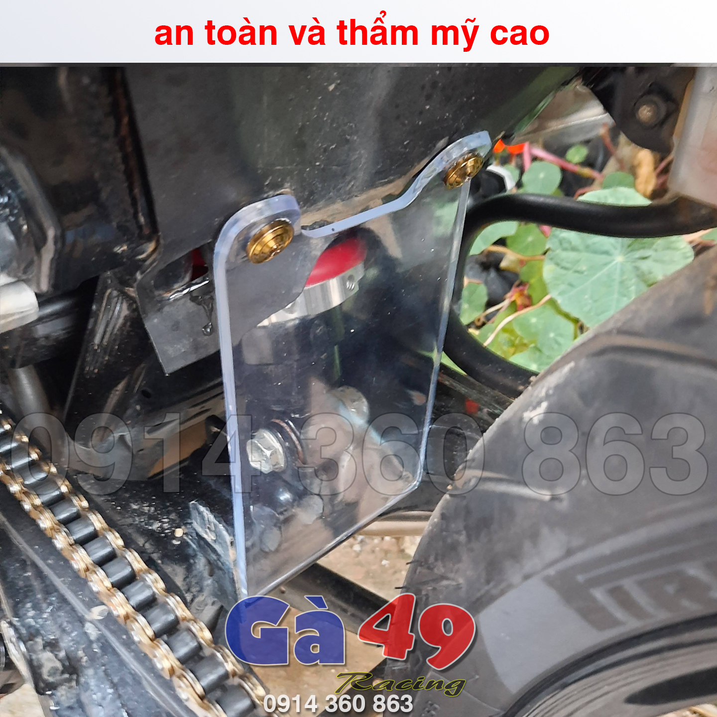 Mica che phuộc trong suốt loại dày 4mm