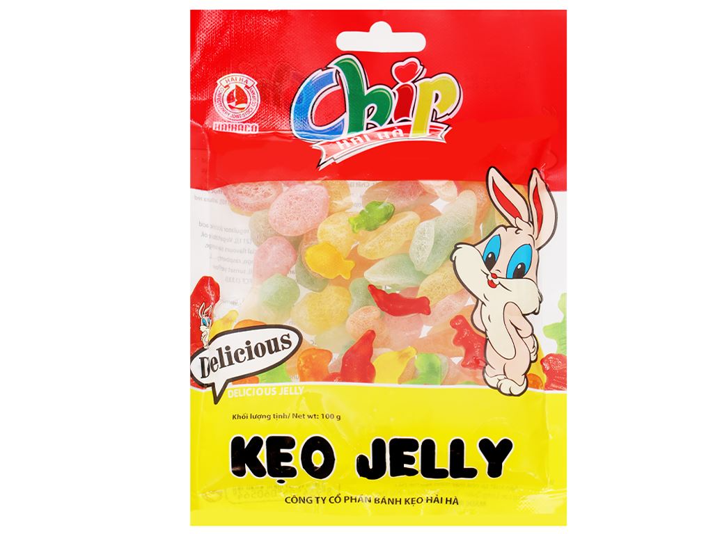 Kẹo dẻo Hải Hà Jelly Chip gói 100g