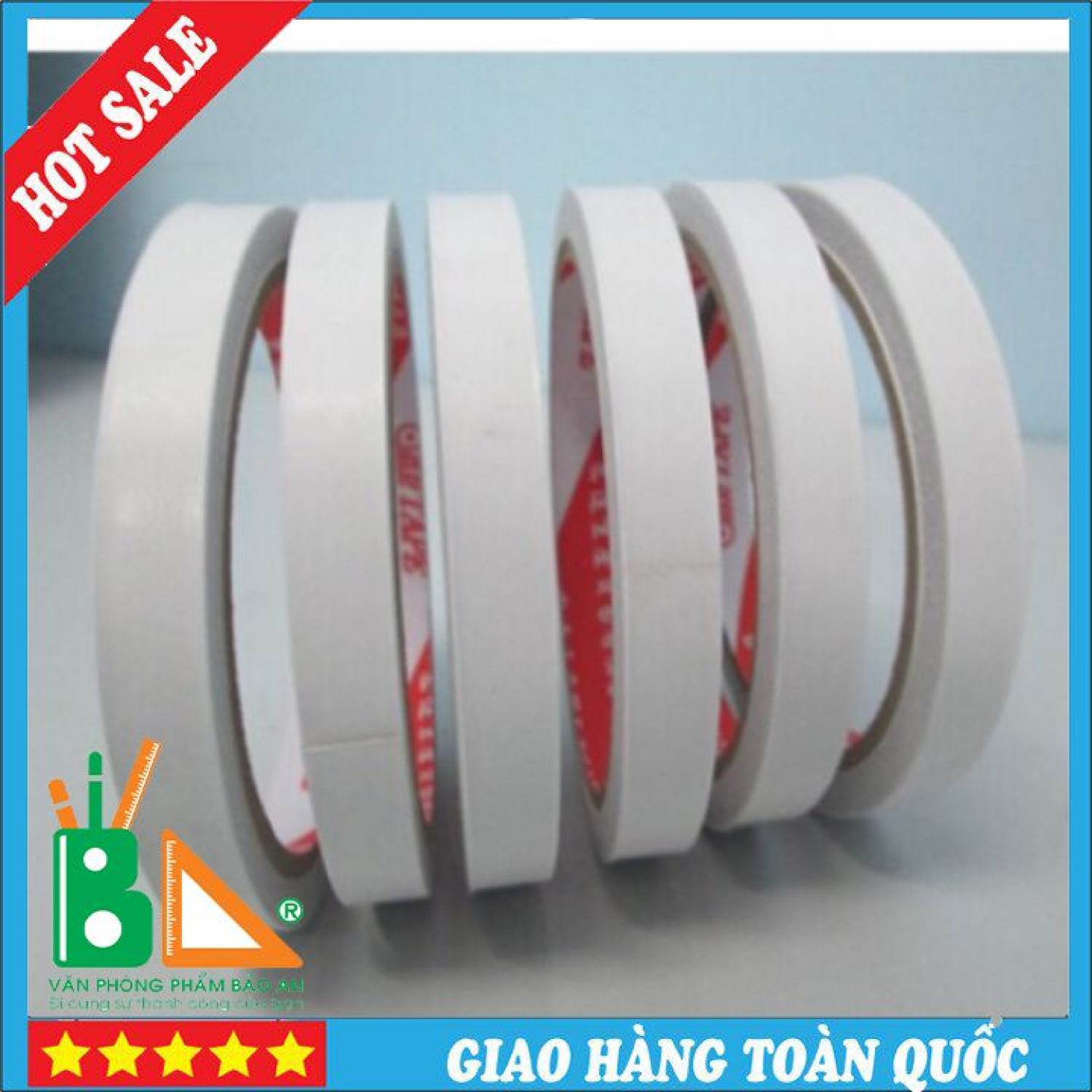 Băng Dính 2 Mặt  loại  2cm - Văn phòng phẩm Bảo An