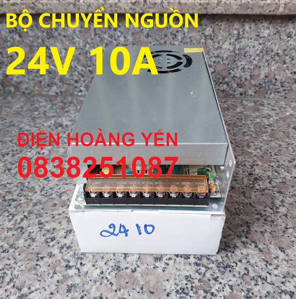 [HCM]Nguồn tổ ong 24V 10A dùng cho mạch điện tự động hóa đèn LED... an toàn khi sử dụng độ ổn định điện áp cao.