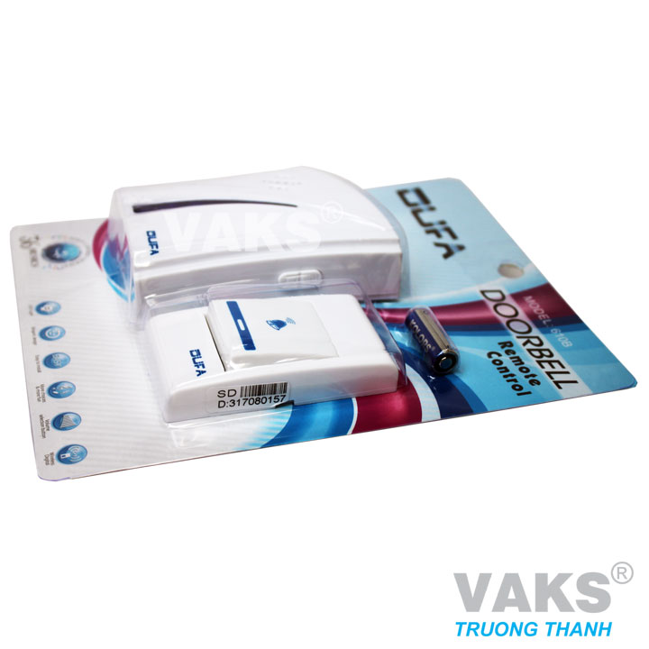 [HCM]Bộ chuông cửa không dây Expert E-7207 (Trắng) Điện áp 220V.