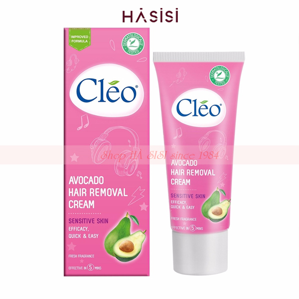 Kem tẩy lông cho da nhạy cảm Cléo Avocado Hair Removal Cream Sensitive Skin 50g cao cấp